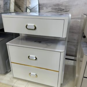 SmartCharge Cream Bedside Cabinet"