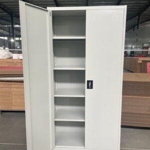 Heavy-Duty 2-Door Metal Office Storage Cabinet with Lock