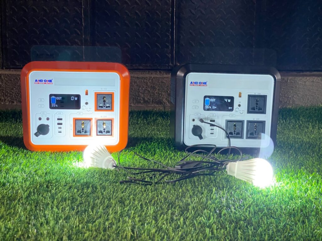 AND ONE 1200W Portable Solar Power Station / Generator (1000Wh Lithium-Ion Battery)